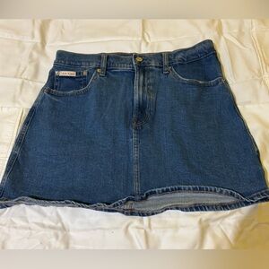 Calvin Klein Women's Blue Denim Skirt